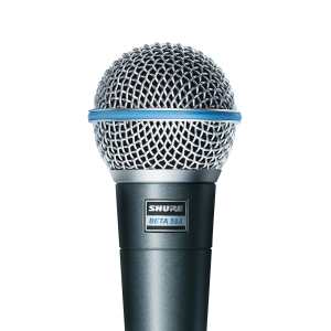 Shure Beta 58A Supercardioid Dynamic Vocal Microphone with Clip & Bag