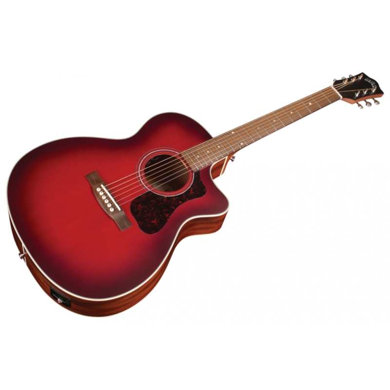 Guild OM-240CE Oxblood Burst Electro Acoustic Guitar (OM240CE) - Image 2