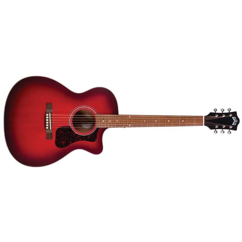 Guild OM-240CE Oxblood Burst Electro Acoustic Guitar (OM240CE) - Image 4
