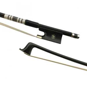 Shindo 400 Series Woven Carbon Bow for 15"-16.5" Viola with Round Stick (VLA.400.WC.R.16.5)