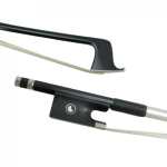 Shindo 200 Series Plain Carbon Bow for Viola 15" to 16.5" with Round Stick (VLA.200.PC.R.16.5)