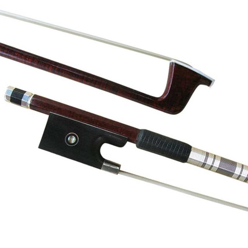 Shindo 600 Series Carbon with Pernambuco Veneer Viola Bow For 15 to 16.5" Violas with Round Stick and Foam Bow Case (VLA.600.CP.R.16.5)