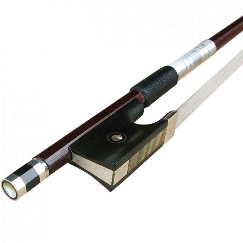 Shindo 600 Series Carbon with Pernambuco Veneer Viola Bow For 15 to 16.5" Violas with Round Stick and Foam Bow Case (VLA.600.CP.R.16.5) - Image 3