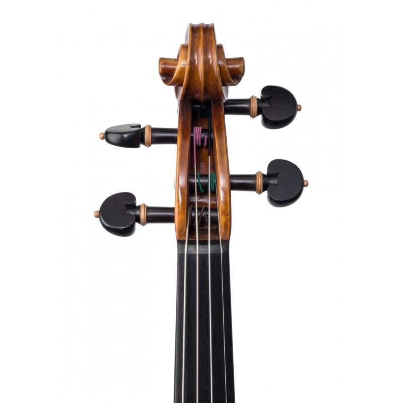 Briggs 122A in Antiqued Varnish with two-piece back [Handmade in 2022 and inspired by the Bartolomeo Giuseppe 'del Gesu' Guarneri 'Lord Wilton' violin of 1742] - Image 11