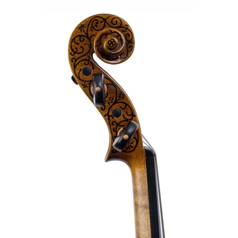Briggs 119I Violin in Antiqued Varnish with one-piece back [Handmade in 2022 and inspired by the inlaid Antonio Stradivari 'Greffuhle' violin of 1709] - Image 4
