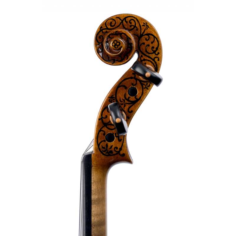 Briggs 119I Violin in Antiqued Varnish with one-piece back [Handmade in 2022 and inspired by the inlaid Antonio Stradivari 'Greffuhle' violin of 1709] - Image 12