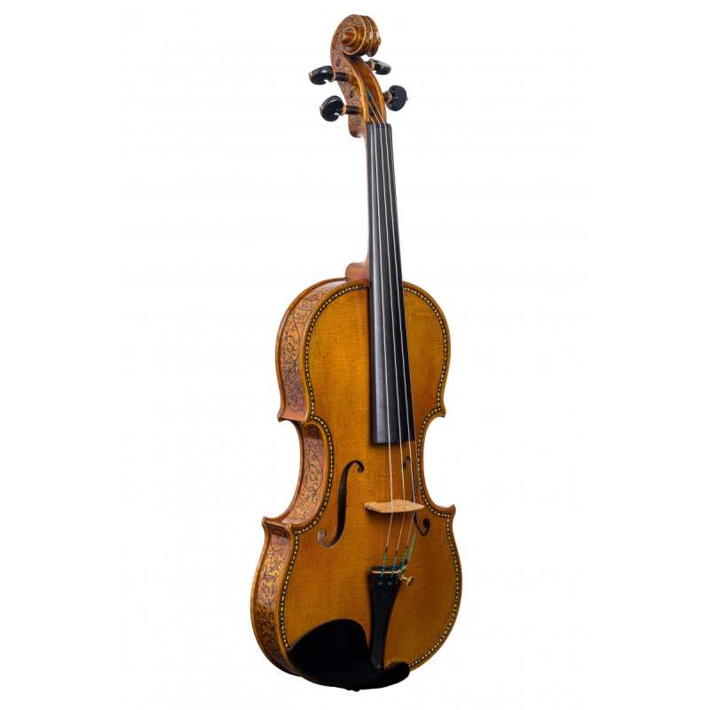Briggs 118I Violin in Antiqued Varnish with one-piece back [Handmade in 2022 and inspired by the inlaid Antonio Stradivari 'Le Lever du Soleil' (The Sunrise) violin of 1677]