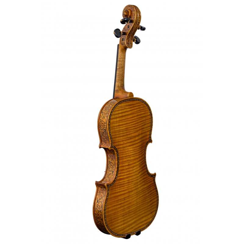 Briggs 118I Violin in Antiqued Varnish with one-piece back [Handmade in 2022 and inspired by the inlaid Antonio Stradivari 'Le Lever du Soleil' (The Sunrise) violin of 1677] - Image 4