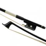 Shindo 200 Series Plain Carbon French Style 1/2 Size Double Bass Bow with Round Stick (CBF.200.PC.R.12)