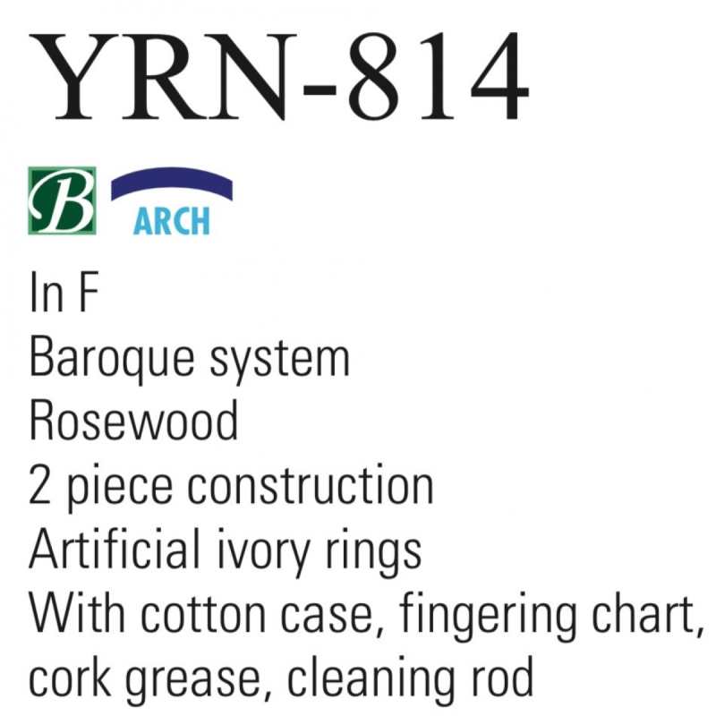 Yamaha YRN-814 Rosewood Sopranino Recorder [YRN814] - Image 4