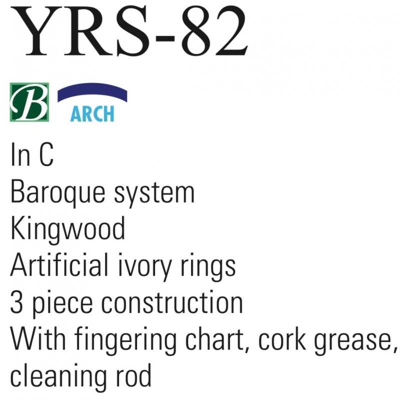 Yamaha YRS-82 Kingwood Descant / Soprano Recorder [YRS82] - Image 3