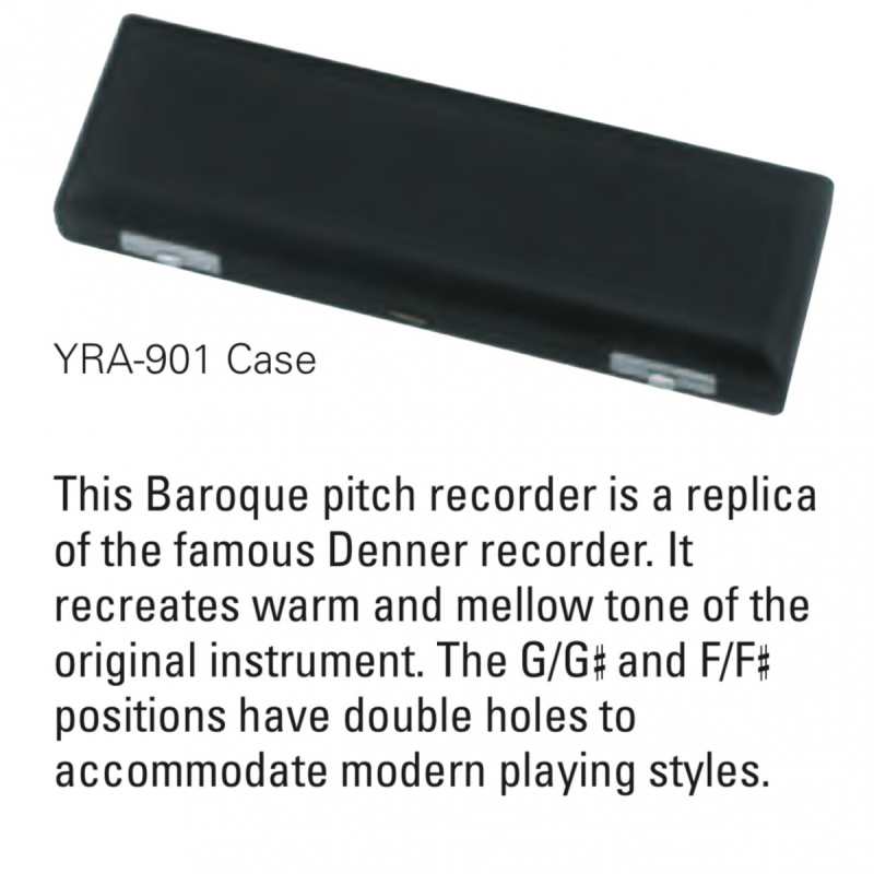 Yamaha YRA-901 Castellowood Boxwood Treble / Alto Recorder [YRA901 is baroque pitch: A=415Hz) - Image 4
