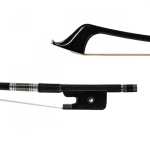 Shindo 400 Series Woven Carbon French Style 3/4 Size Double Bass Bow with Round Stick (CBF.400.WC.R.34)