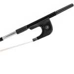 Shindo 200 Series Plain Carbon German Style 3/4 Size Double Bass Bow with Round Stick (CBG.200.PC.R.34)