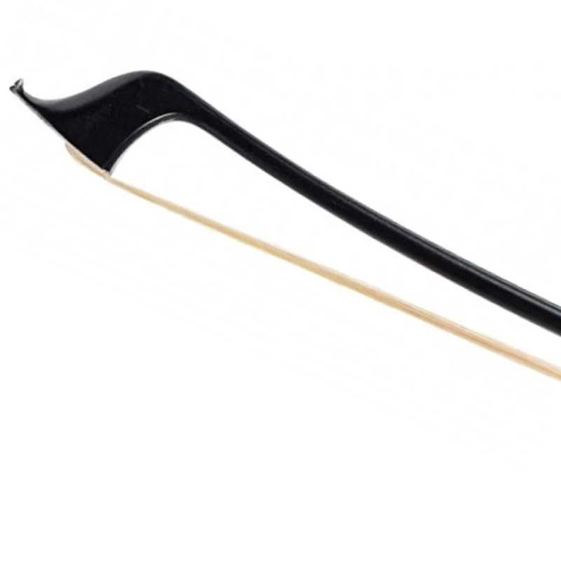 Shindo 200 Series Plain Carbon German Style 3/4 Size Double Bass Bow with Round Stick (CBG.200.PC.R.34) - Image 2