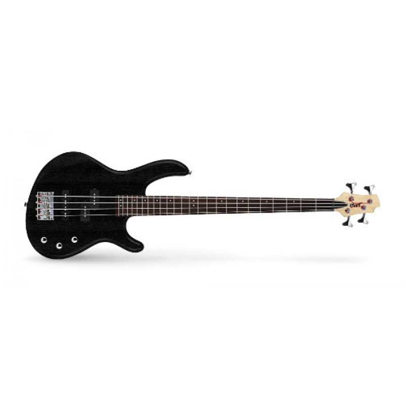 Cort Action PJ OPB Action Series 4-String Bass in Open Pore Black - Image 3
