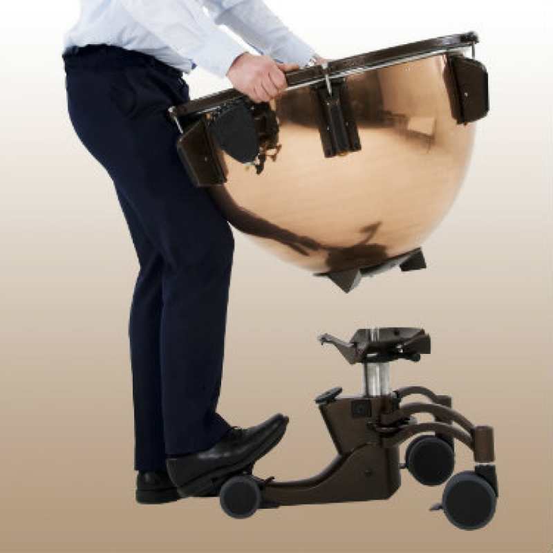 Adams 32" Revolution Fibreglass Timpani with Finetuner, Tuning Gauge, Remo Renaissance Head, Mute, Tuning Key, and Removable Base - Image 6