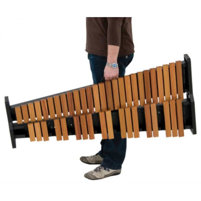 Adams XS2LD35N Academy Series 3.5-octave Portable Xylophone with 38.5mm Light Rosewood Bars, Stand & Mallets [A = 442 Hz Octave Tuned] - Image 2