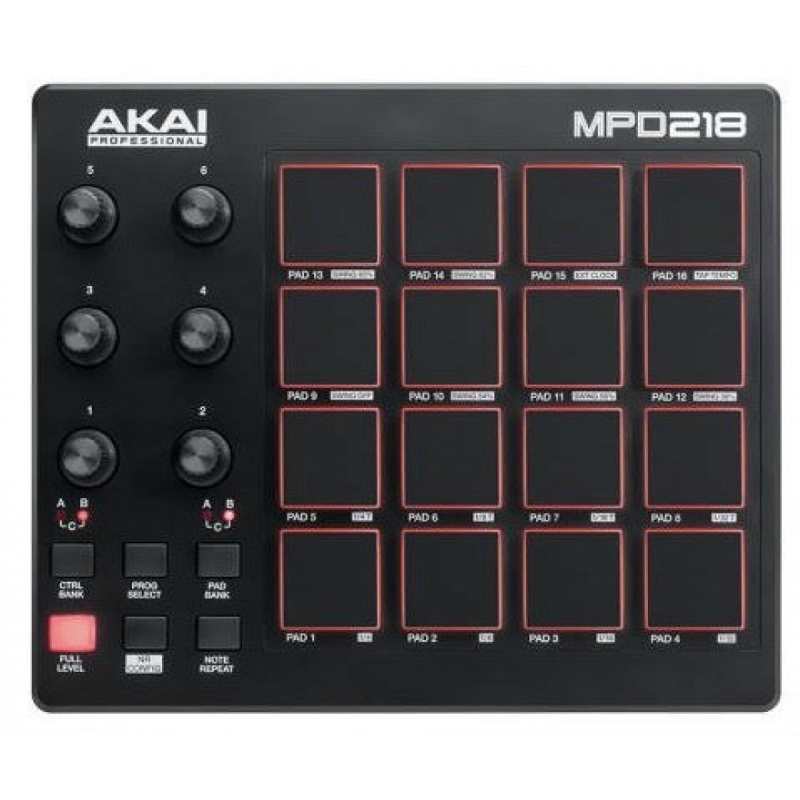 Akai MPD218 - MIDI over USB Pad Controller