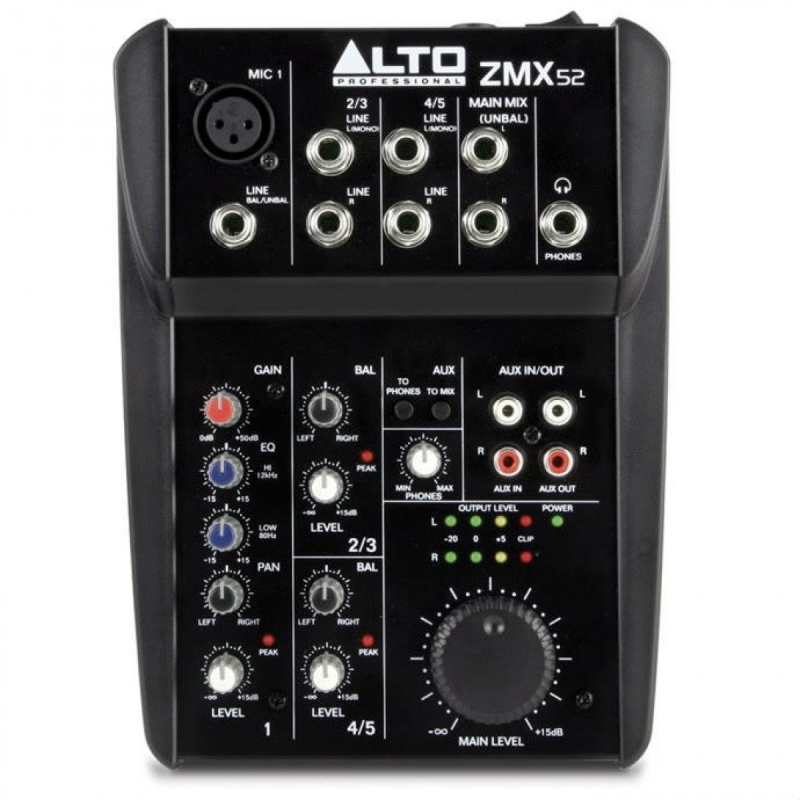 Alto Zephyr ZMX52 - 5 Channel Mixer