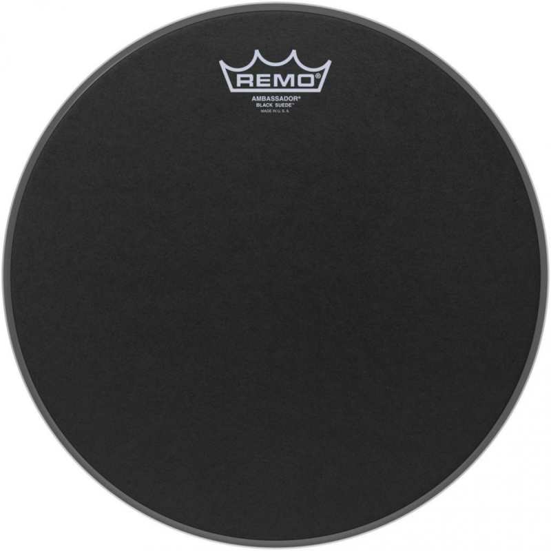 Remo Ambassador 12" Black Suede Batter Top Head (BA0812ES)