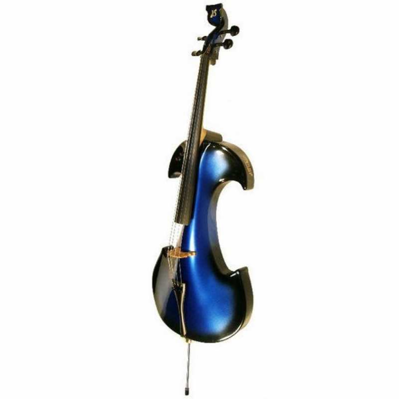 Bridge Draco Electric Cello In Blue With Hard Case - Image 5