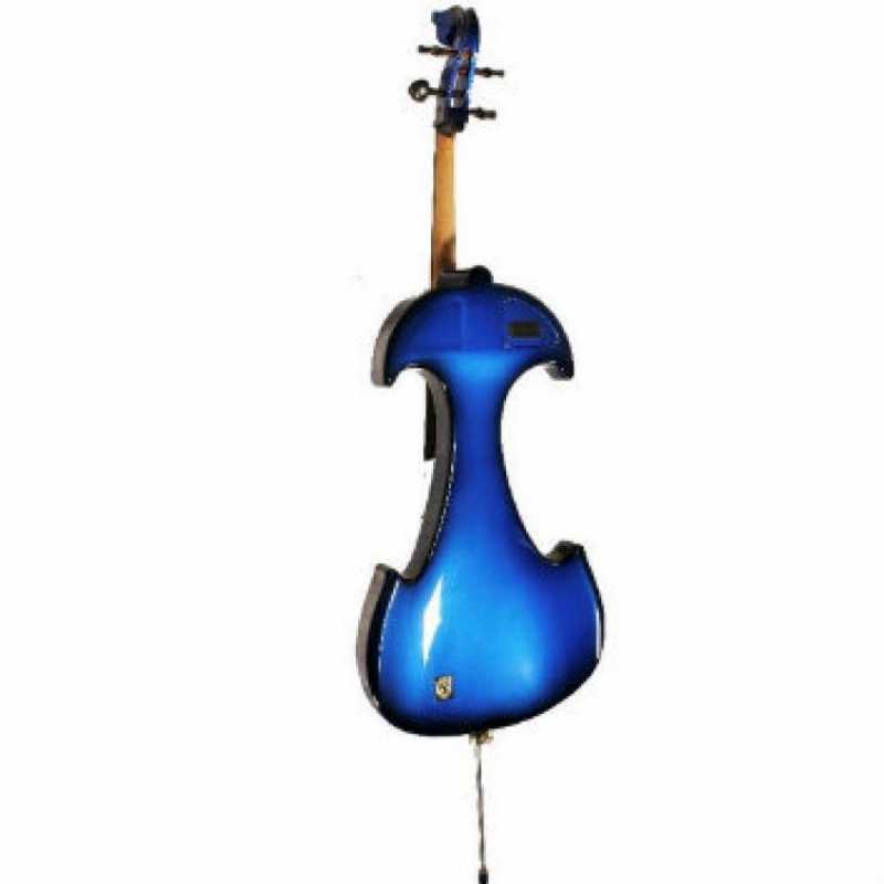 Bridge Draco Electric Cello In Blue With Hard Case - Image 4