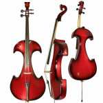 Bridge Draco Electric Cello in Red With Hard Case