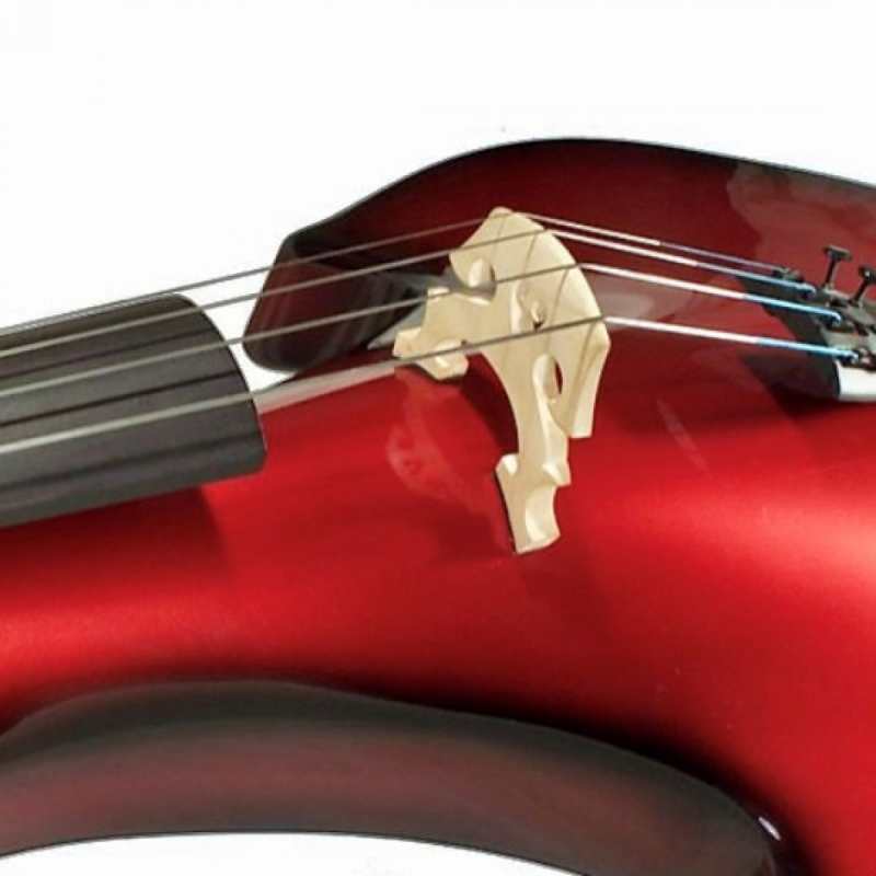 Bridge Draco Electric Cello in Red With Hard Case - Image 5