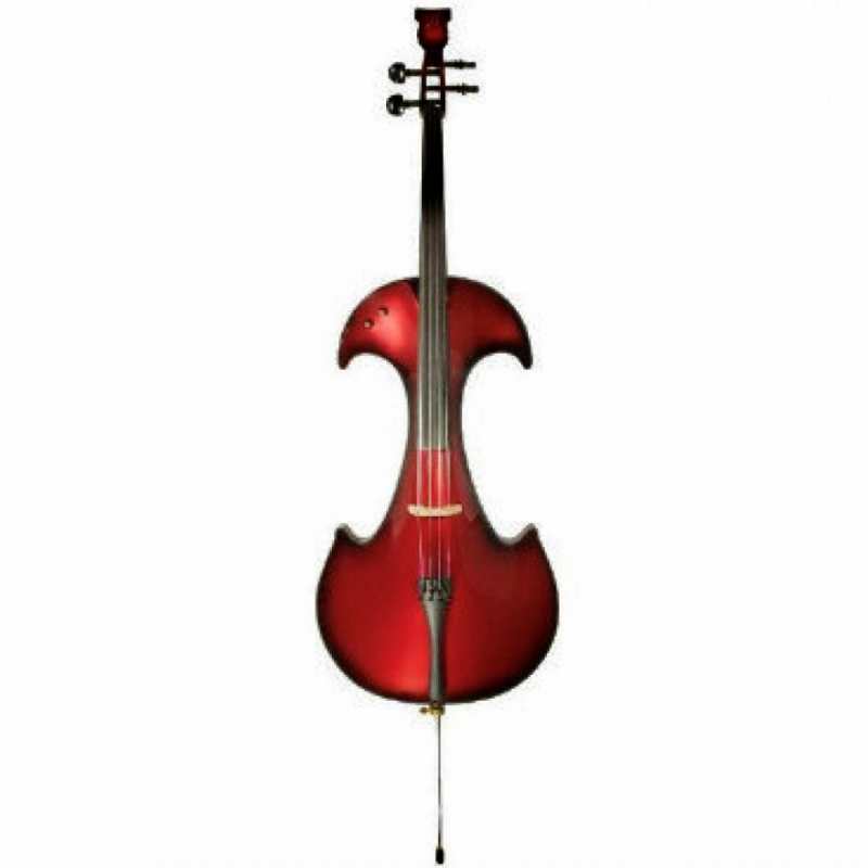 Bridge Draco Electric Cello in Red With Hard Case - Image 6