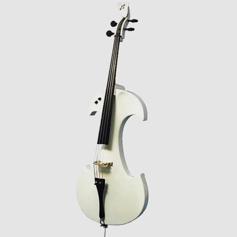 Bridge Draco Electric Cello In White With Hard Case - Image 2