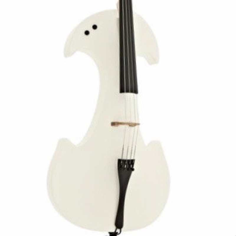 Bridge Draco Electric Cello In White With Hard Case