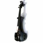 Bridge Lyra 5-String Electric Violin In Black With Fibre Bow & Hard Oblong Case