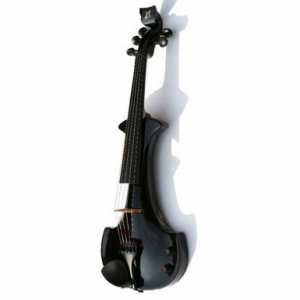 Bridge Lyra 5-String Electric Violin In Black With Fibre Bow & Hard Oblong Case