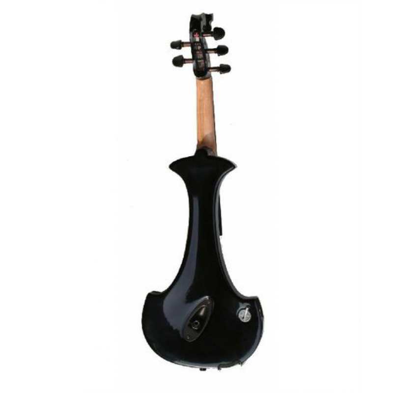 Bridge Lyra 5-String Electric Violin In Black With Fibre Bow & Hard Oblong Case - Image 6