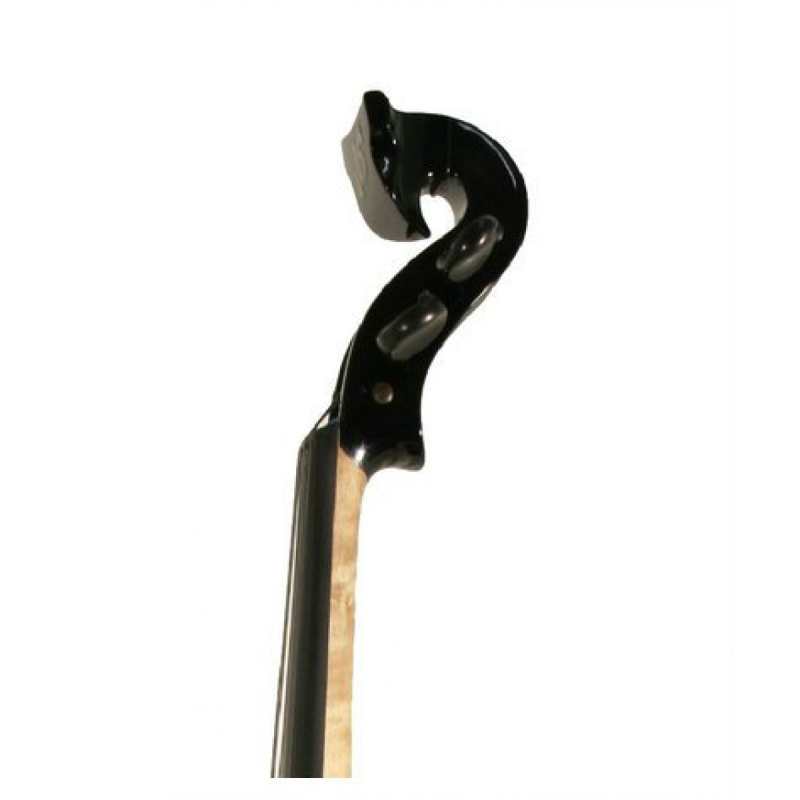 Bridge Lyra 5-String Electric Violin In Black With Fibre Bow & Hard Oblong Case - Image 3