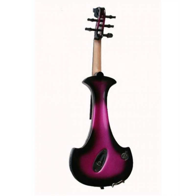 Bridge Lyra 5-String Electric Violin In Purple With Fibre Bow & Hard Oblong Case - Image 2