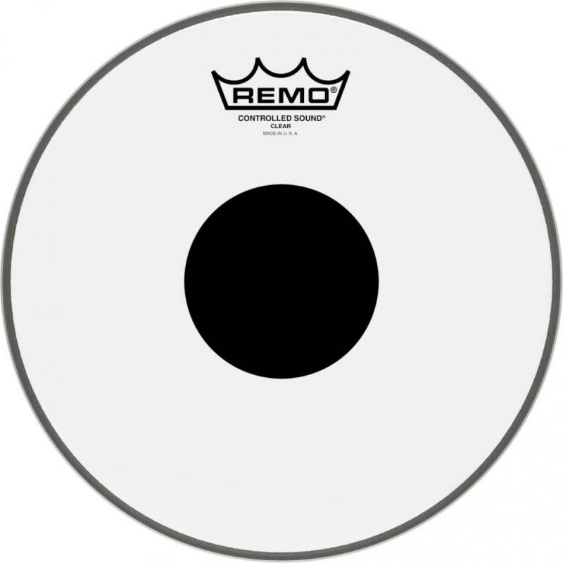 Remo Controlled Sound 10" Black Dot Clear Batter Top Head (CS031010)