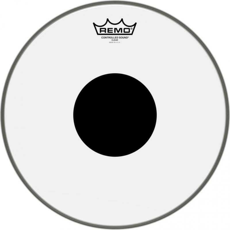 Remo Controlled Sound 13" Clear Batter Black Dot Top (CS031310)