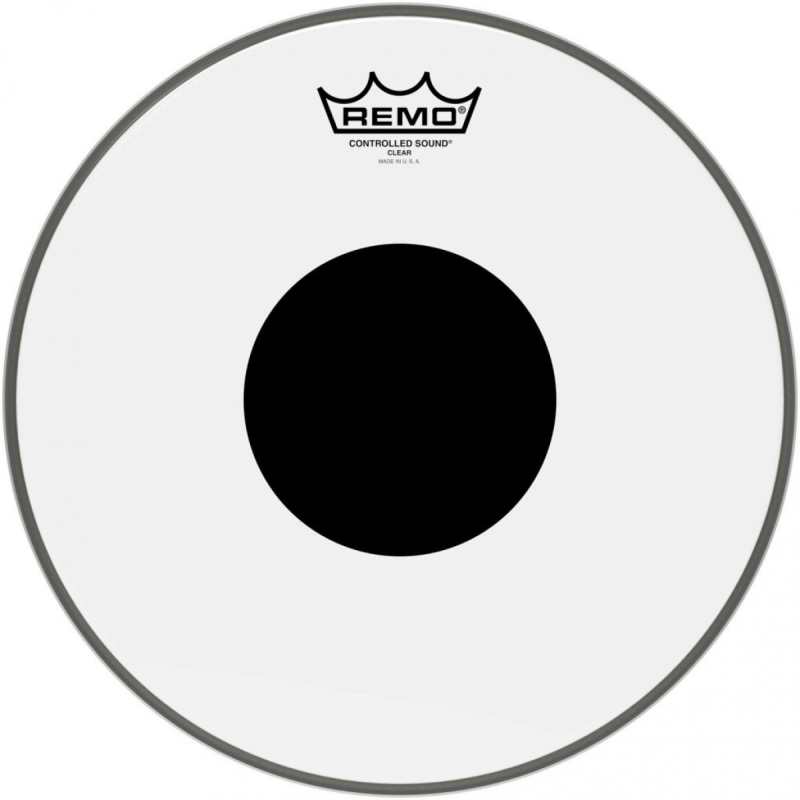 Remo Controlled Sound 12" Clear Batter Black Dot Top (CS031210)