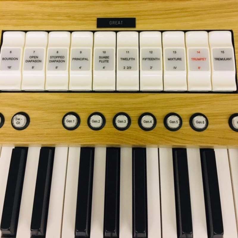 Content Compact 224 Intern Portable 2-manual Organ System in Light Oak with Stand, Volume Pedal, Choice of Pedalboards & Bench - Image 5