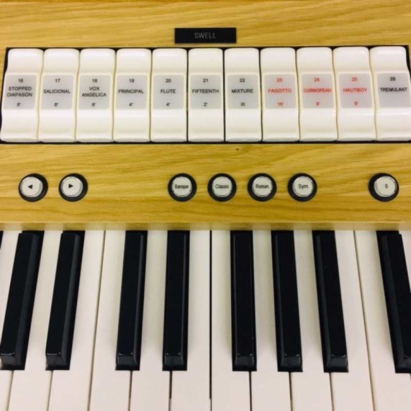 Content Compact 224 Intern Portable 2-manual Organ System in Light Oak with Stand, Volume Pedal, Choice of Pedalboards & Bench - Image 7