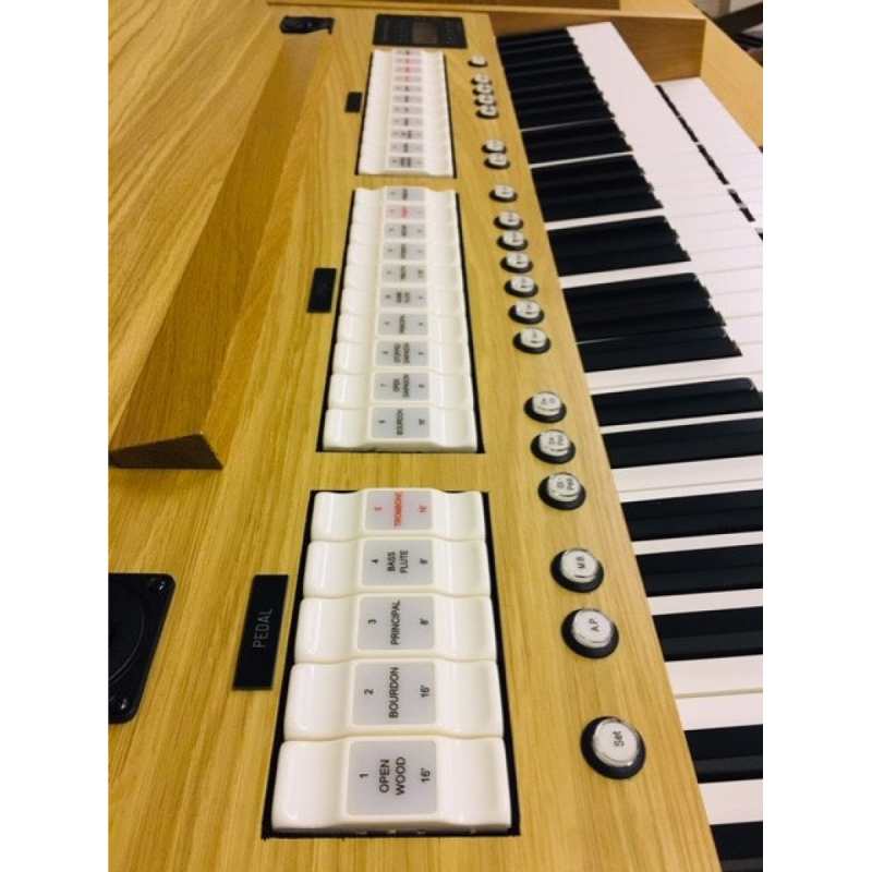Content Compact 224 Intern Portable 2-manual Organ System in Light Oak with Stand, Volume Pedal, Choice of Pedalboards & Bench - Image 3