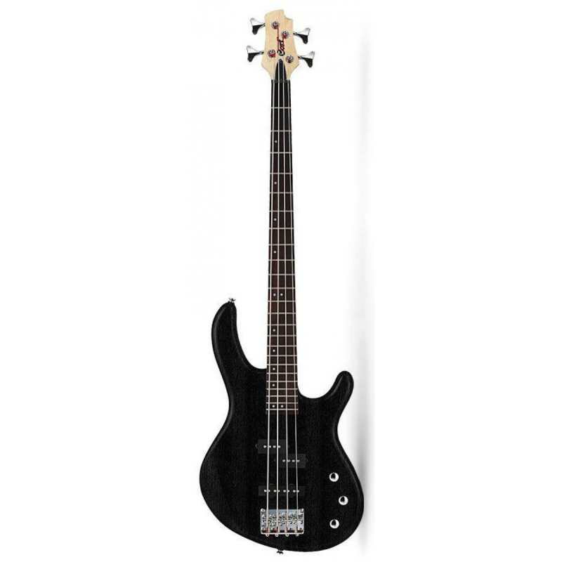 Cort Action PJ OPB Action Series 4-String Bass in Open Pore Black - Image 2