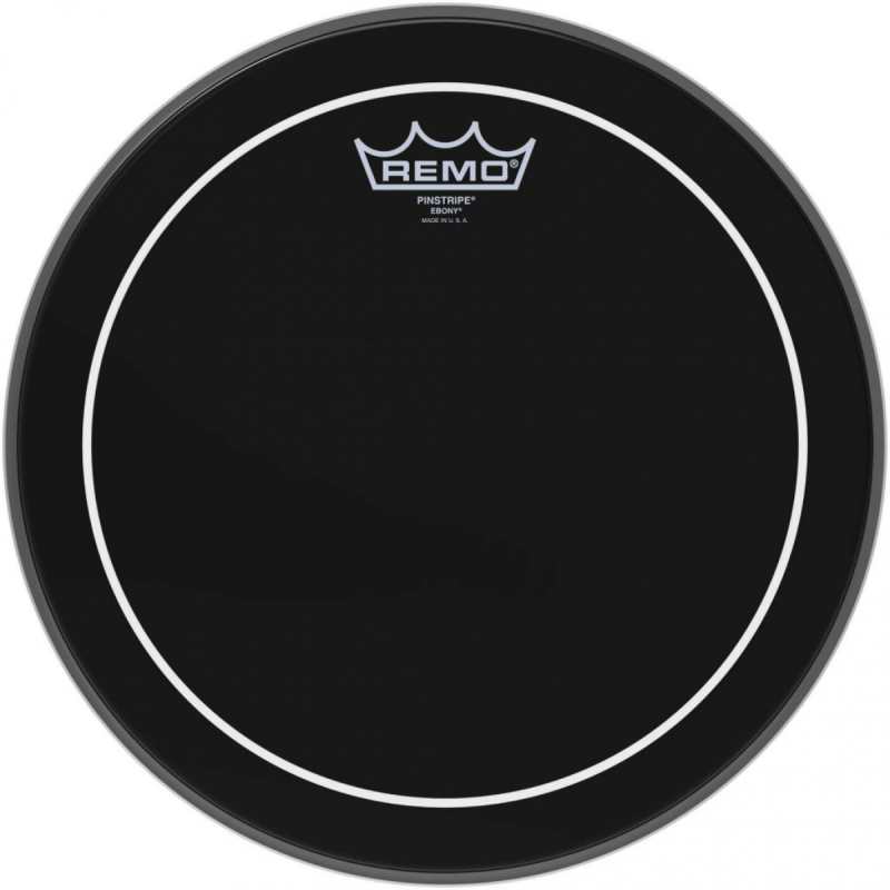Remo Pinstripe 12" Ebony Batter Top Head (ES0612PS)