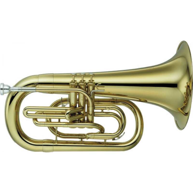 Yamaha YEP202M Marching Bb Euphonium with Case & Mouthpiece (student model with 0.571 inch bore and 300mm bell)