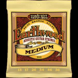 3 Sets of Ernie Ball Earthwood 2002 80/20 Bronze Acoustic Guitar Strings 13-56