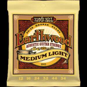 3 Sets of Ernie Ball Earthwood 2003 80/20 Bronze Acoustic Guitar Strings 12-54