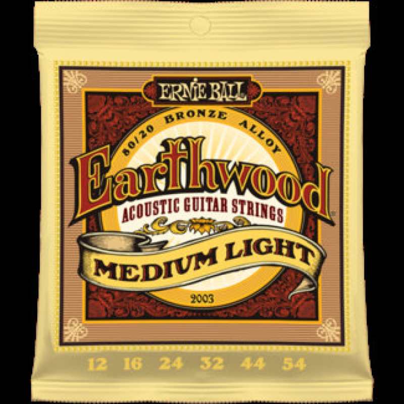 3 Sets of Ernie Ball Earthwood 2003 80/20 Bronze Acoustic Guitar Strings 12-54