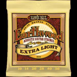 3 Sets of Ernie Ball Earthwood 2006 80/20 Bronze Acoustic Guitar Strings 10-50